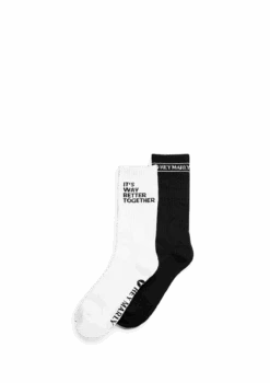 Signature Socks - Black/White