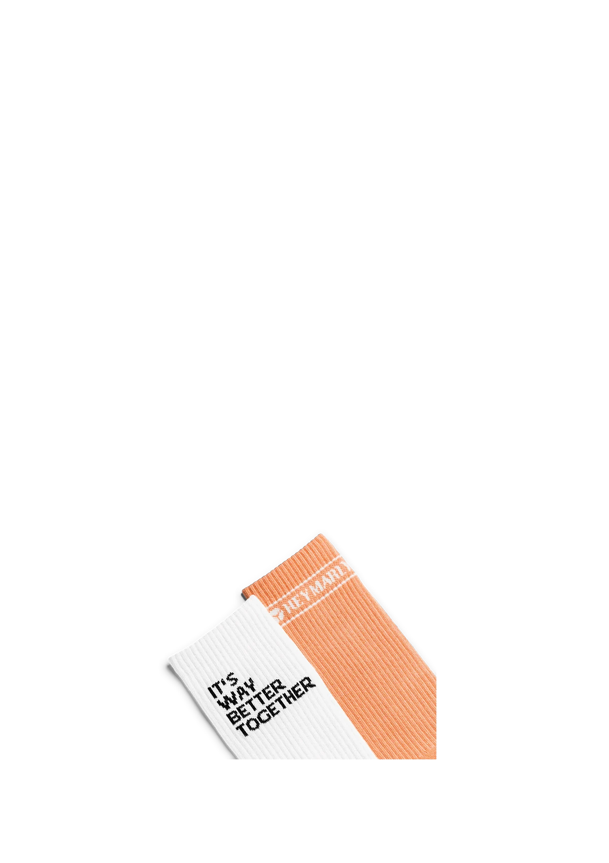 Signature Socks - Peach/White – Bild 3