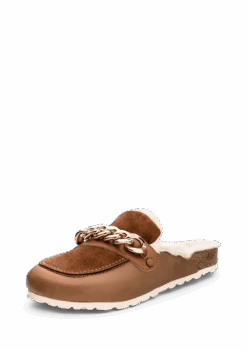 Gold Chain - Cloafer Fur Cognac