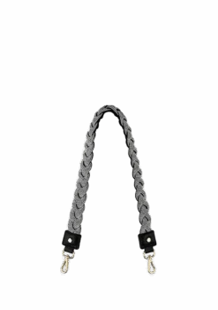 Braided Glitter Strap - Black